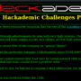 Hackademic Challenge One 1