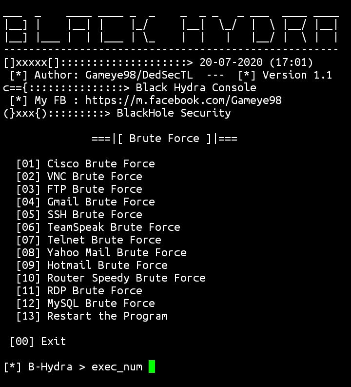 Latest Hydra for Termux and Kali for Brute-forcing